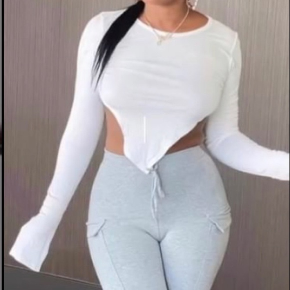 White slanted top
